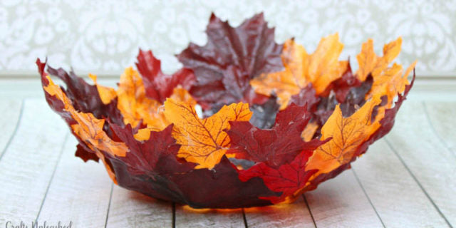 DIY Autumn Leaf Bowl