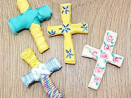 Easter Holding Crosses