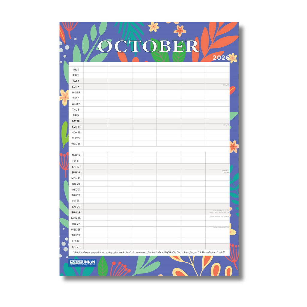 2026 Mothers' Union Year Planner