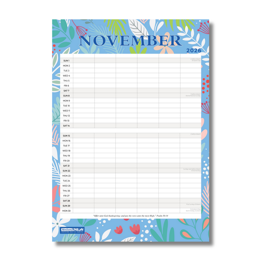 2026 Mothers' Union Year Planner