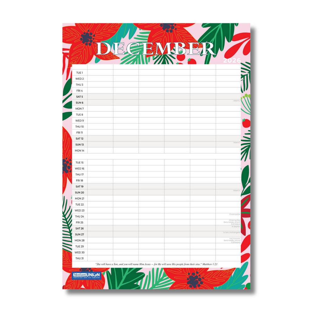 2026 Mothers' Union Year Planner