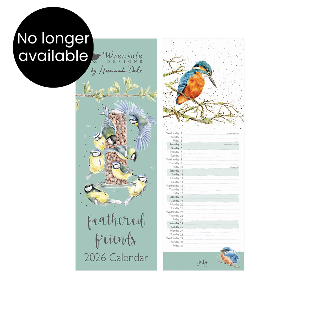 Feathered Friends Slim Calendar