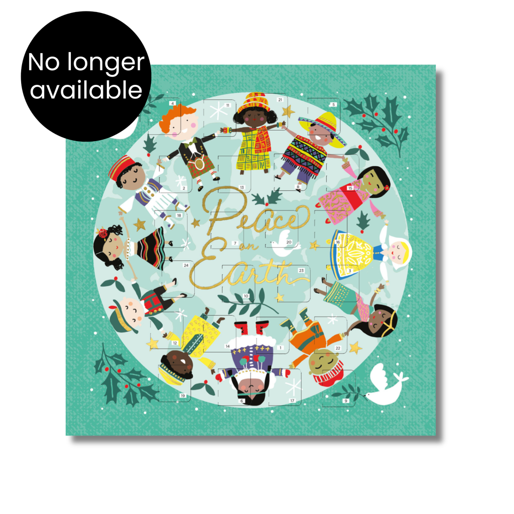Peace On Earth Advent Calendar Card