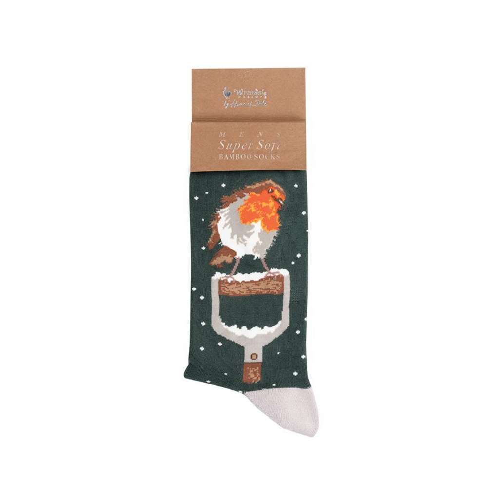 Christmas Robin Men's Socks