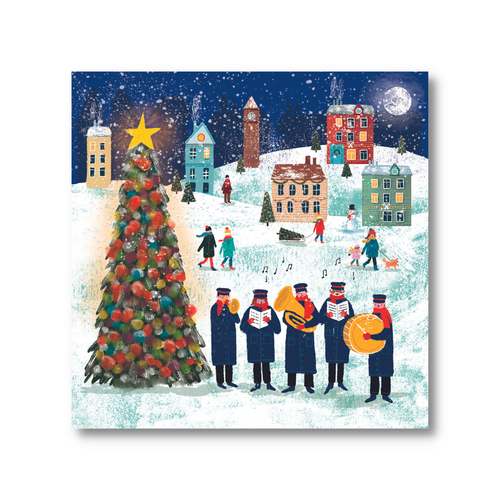 Carols By The Tree & Festive Fun Christmas Card Pack