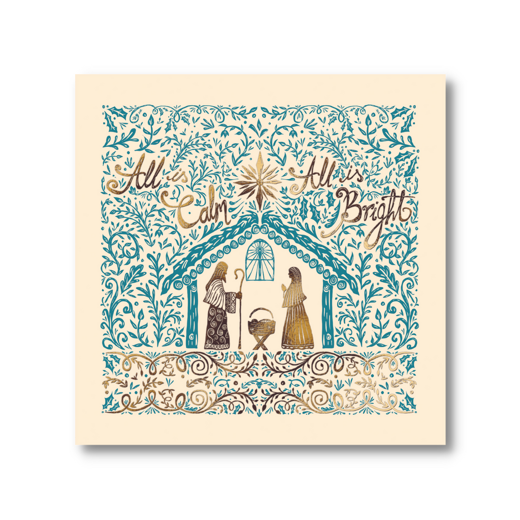 All Is Calm, All Is Bright & Hark, The Herald Angel Christmas Card Pack