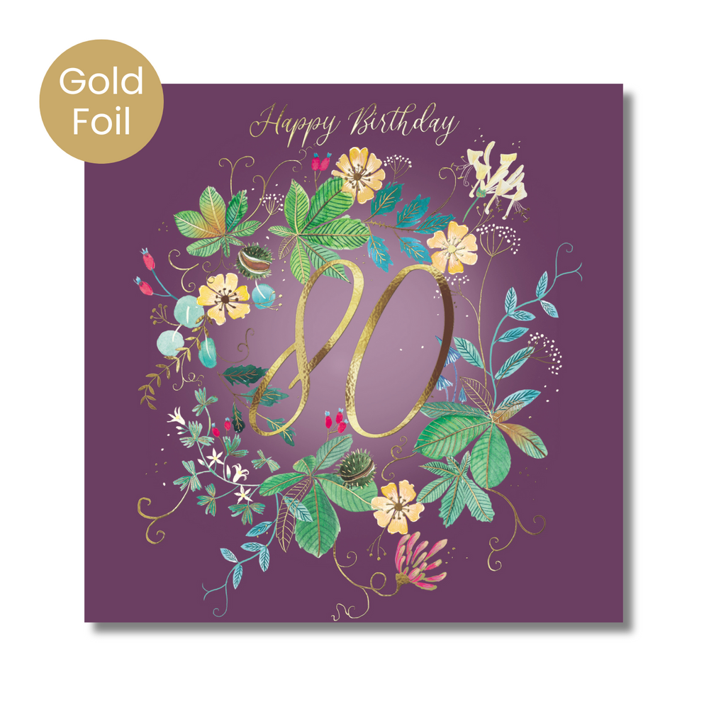 80th Leafy Garland
