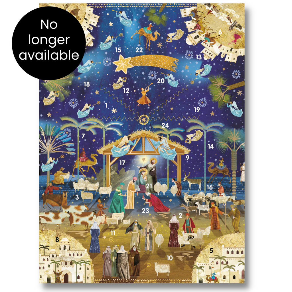 Nativity And Angels Advent Calendar