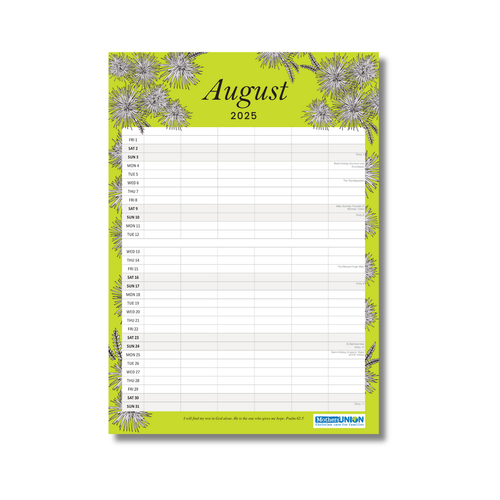 2025 Mothers' Union Year Planner