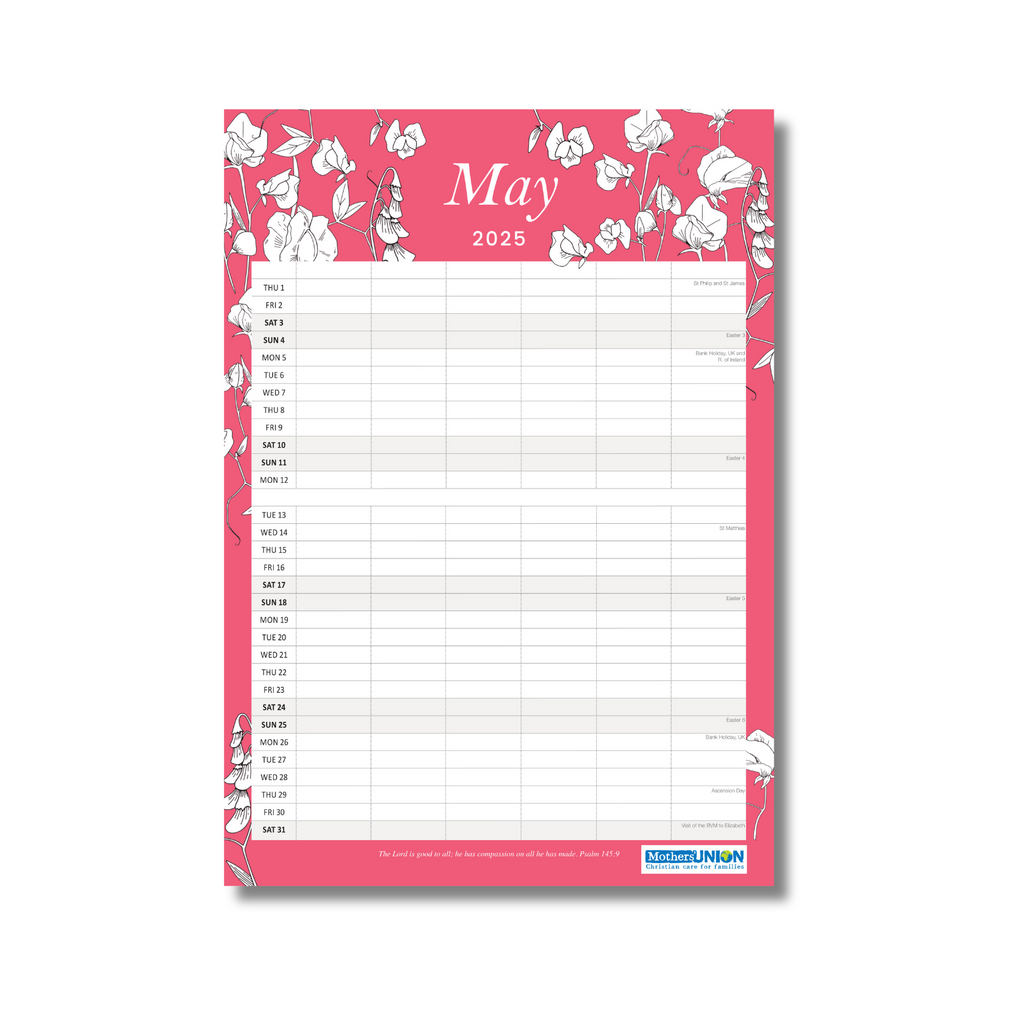 2025 Mothers' Union Year Planner