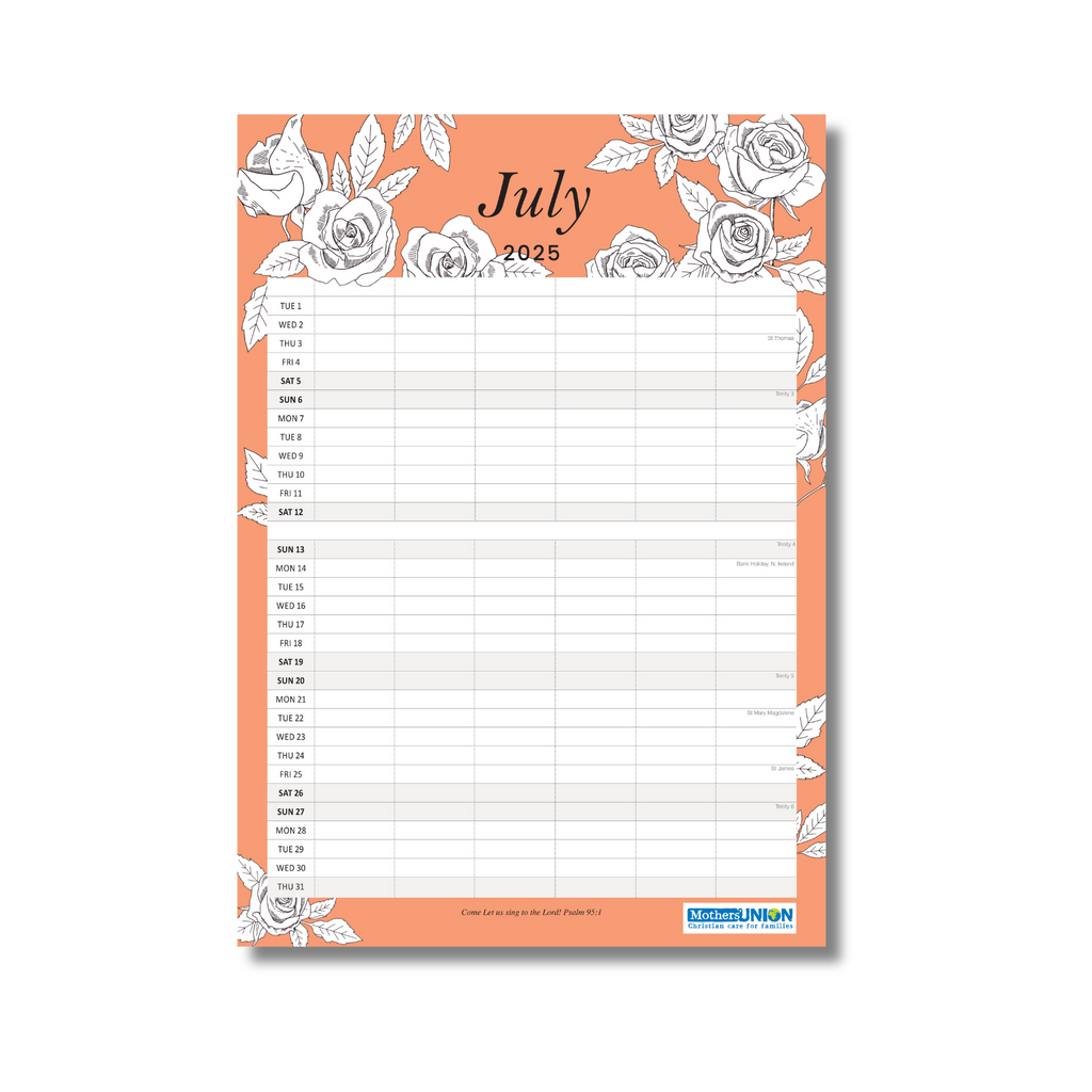 2025 Mothers' Union Year Planner