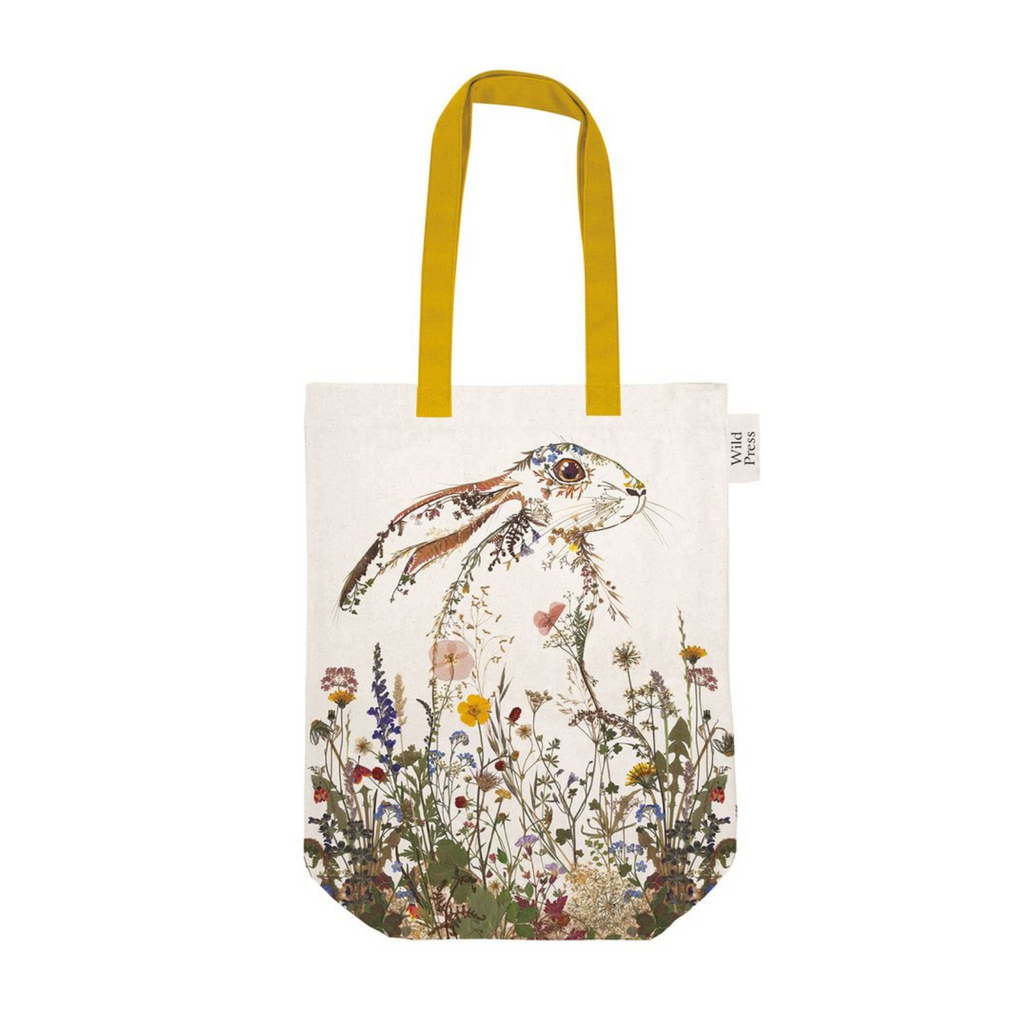 Wildflower Hare Tote Bag