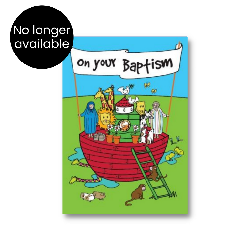 Noah's Ark Baptism Postcard