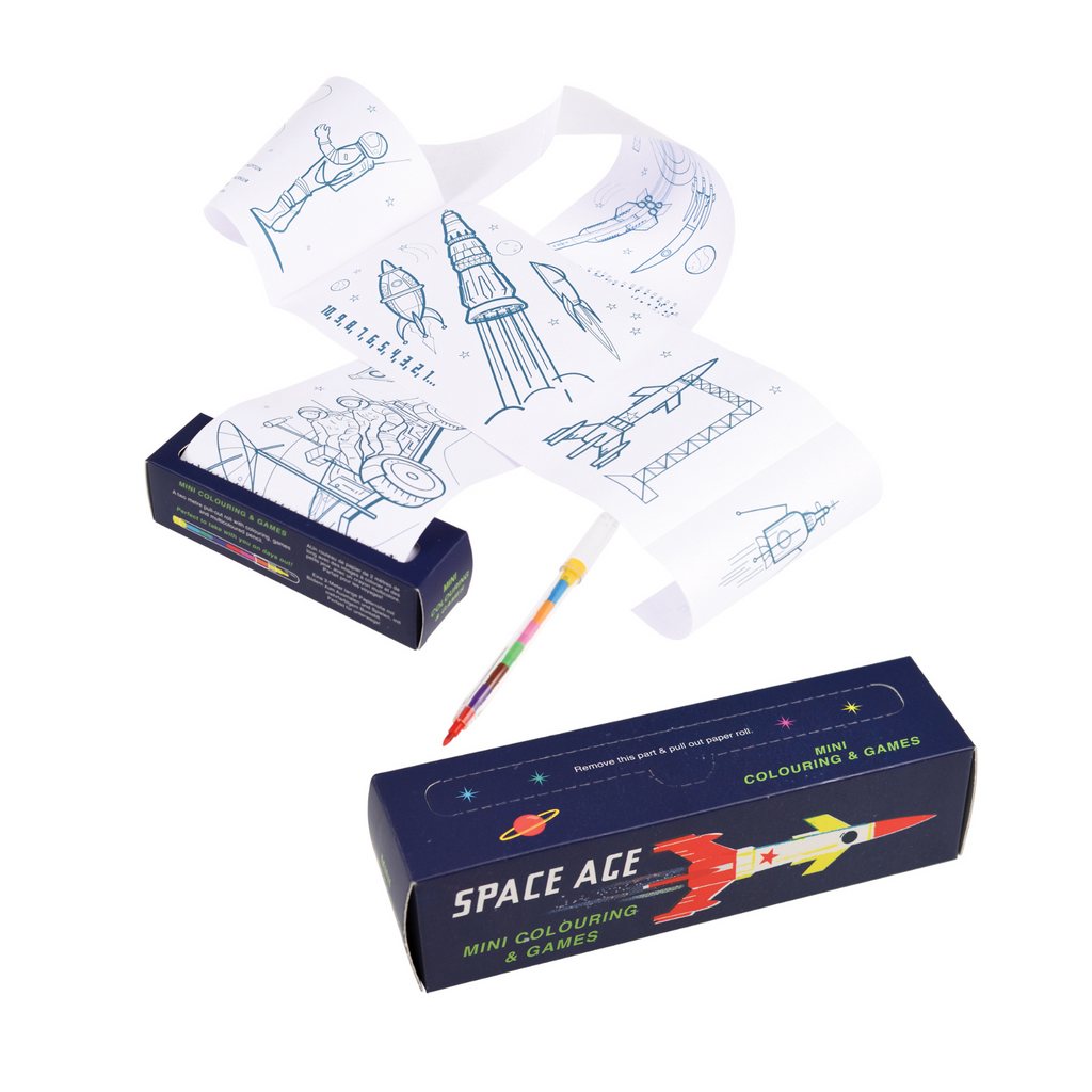 Space Age Mini Colouring and Games