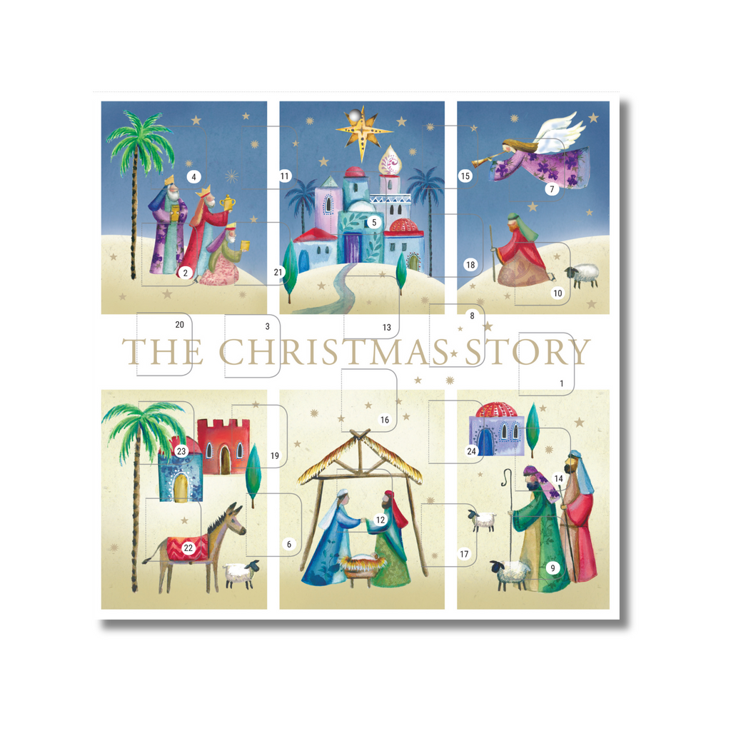 A Child Is Born Advent Calendar Card