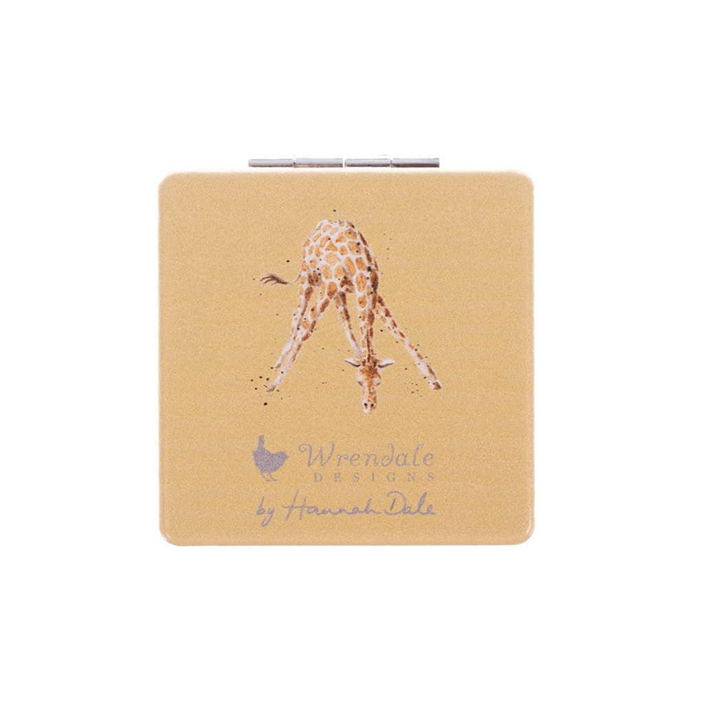 Flowers Giraffe Pocket Mirror