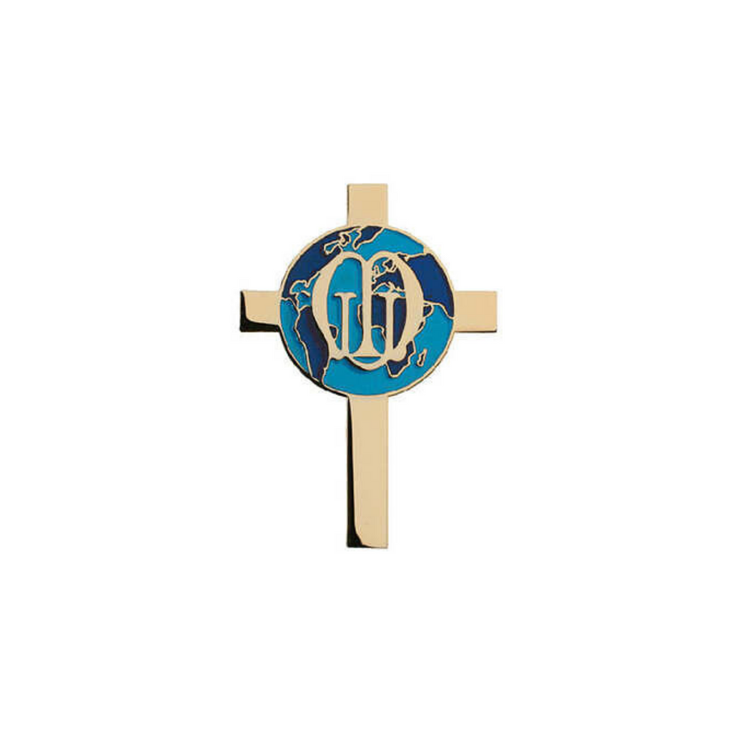 MU World Cross Pin Badge